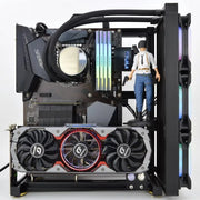 MODMaster™ ATX Open Frame DIY PC Case – Aluminum Gaming Tower for ITX/M-ATX/ATX/E-ATX Motherboards