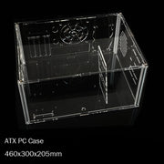 GamerX ClearFrame™ – Transparent Acrylic ATX/M-ATX Gaming PC Case for DIY Builds & Modders