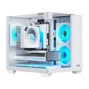 Yeah Magic Cube Seaview™ – M-ATX Gaming Desktop PC Case with Glass Panel, 5 Fan Mounts & 240mm Water Cooling Support
