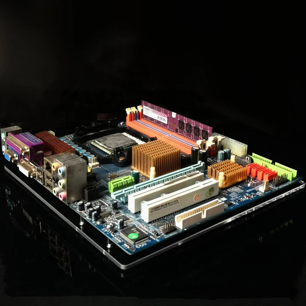 GamerX ClearFrame™ – Transparent Acrylic ATX/M-ATX Gaming PC Case for DIY Builds & Modders