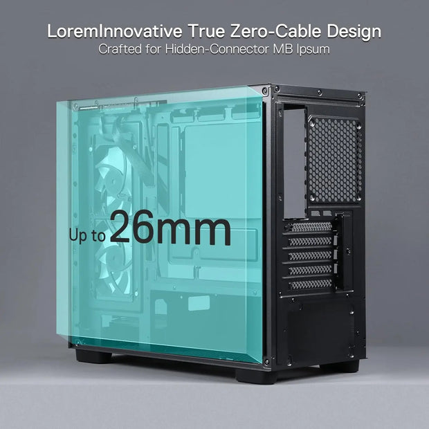Redragon™ GC218M ShadowCore Gaming PC Case – Back-Mounted M-ATX Chassis with Dual Fans & High Airflow Design
