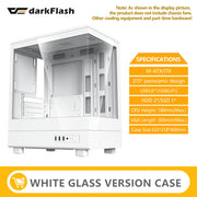 Darkflash™ AeroMesh – Glass Panel Gaming Case with 240mm AIO Support, USB 3.0, Mini-ITX / M-ATX Compatible