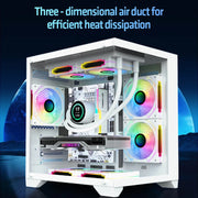 AOC CG391B SeaView™ Edition – M-ATX Gaming PC Case with 240mm Water Cooling & 7 Fan Slots