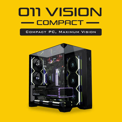 Lian Li PC-O11 Vision Compact™ – Fully Transparent Tempered Glass ATX/M-ATX Water-Cooled PC Case