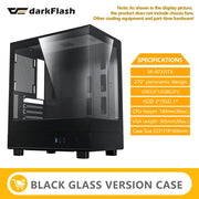 Darkflash™ AeroMesh – Glass Panel Gaming Case with 240mm AIO Support, USB 3.0, Mini-ITX / M-ATX Compatible