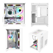 AOC CG391B SeaView™ Edition – M-ATX Gaming PC Case with 240mm Water Cooling & 7 Fan Slots