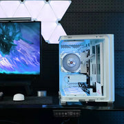 Yeah Magic BIFROST 355™ – M-ATX Sea View Gaming PC Case with ARGB Light Strip & 360mm Water Cooling Support