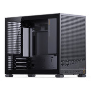 JONSBO™ D32 STD Compact PC Case – Transparent M-ATX Chassis, 240mm Water-Cooling Ready, Adjustable PSU Space (Black)