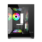PowerTrain™ Coloured Glaze – 270° Sea View Glass PC Case with 240mm Water Cooling Support