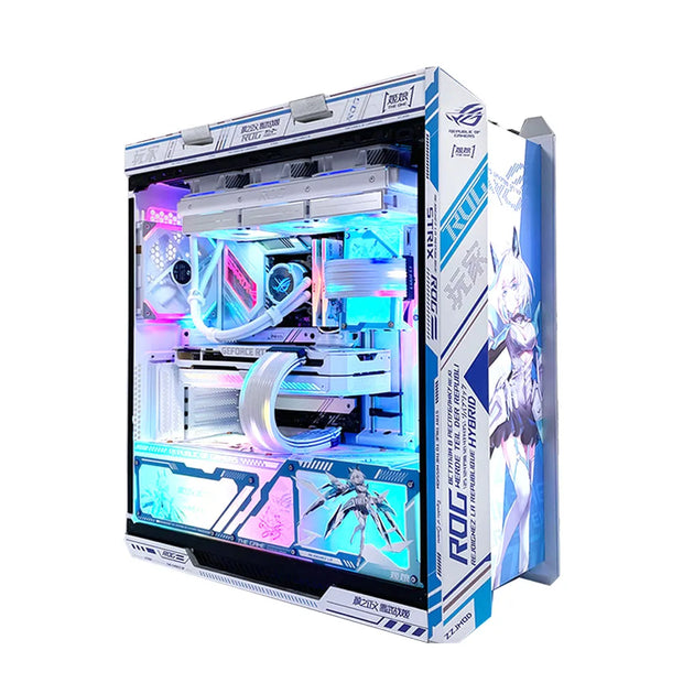 MODSkin™ Anime Frame Stickers – Custom DIY Vinyl Decals for ASUS ROG Helios GX601 Gaming Case