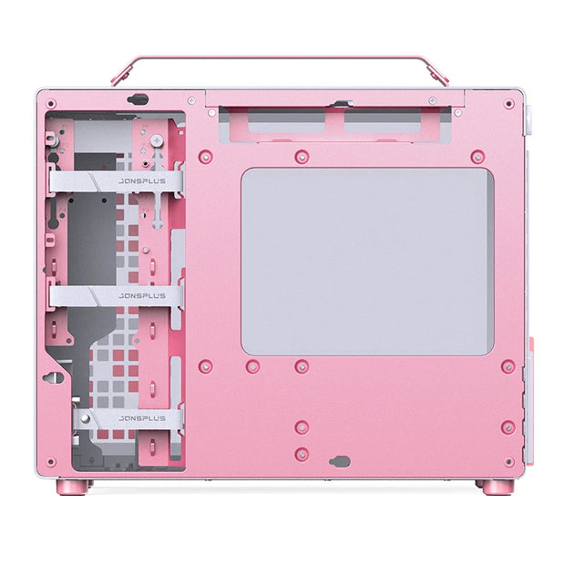 JONSBO Z20 Blossom Edition – 20L Pink & White M-ATX/ATX PC Case with Detachable Handle & USB-C Support