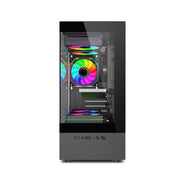 Power Train Illusionary Realm™ – M-ATX/ITX Seaview Gaming PC Case with Side Transparent Panel & 240mm Water Cooling Support