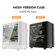 Darkflash™ AeroMesh – Glass Panel Gaming Case with 240mm AIO Support, USB 3.0, Mini-ITX / M-ATX Compatible