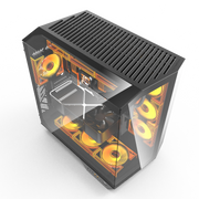 Darkflash DY470 StormGlass™ – ATX Gaming PC Case with Dual 360mm Water Cooling Support & 4 Pre-Installed ARGB Fans