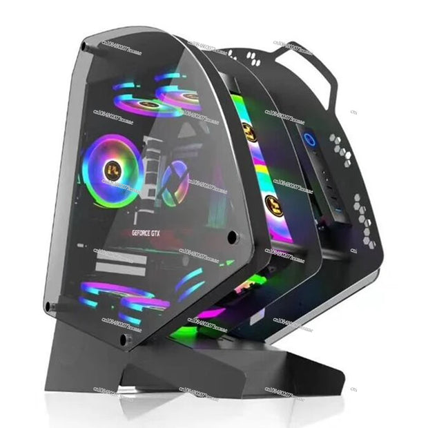 Gladiator OpenCore™ – E-Sports Water-Cooled Gaming Chassis with Tempered Glass Side Panel & Open-Frame Design