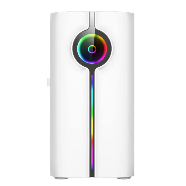 CoreBlaze™ Infinity White – Compact Gaming Case with Tempered Glass, 4 Fan Slots & 240mm AIO Support