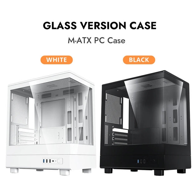 Darkflash™ AeroMesh – Glass Panel Gaming Case with 240mm AIO Support, USB 3.0, Mini-ITX / M-ATX Compatible
