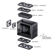 JONSBO Z20 CarryCore™ – 20L Compact ATX/M-ATX PC Case with Detachable Handle, USB Type-C & 163mm GPU Support