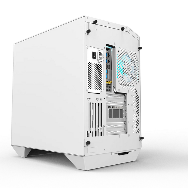 Darkflash DY470 StormGlass™ – ATX Gaming PC Case with Dual 360mm Water Cooling Support & 4 Pre-Installed ARGB Fans