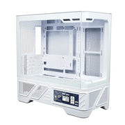 VALKYRIE VK03-M LCD – M-ATX Gaming PC Case with 6.2" Touchscreen, 360mm Water Cooling, and 270° Sea View Glass Panel
