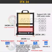 MODMaster™ ATX Open Frame DIY PC Case – Aluminum Gaming Tower for ITX/M-ATX/ATX/E-ATX Motherboards