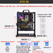 MODMaster™ ATX Open Frame DIY PC Case – Aluminum Gaming Tower for ITX/M-ATX/ATX/E-ATX Motherboards