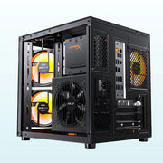 PADO YL SeaView Edge™ – M-ATX Desktop PC Case with Frameless Double Glass & No A-Pillar Design
