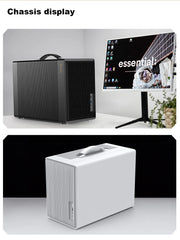 PowerTrain™ P40 CompactForce – M-ATX/ITX Portable PC Case with ATX/SFX PSU Support & USB 3.0 Desktop Mini Chassis