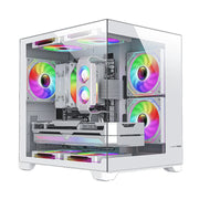 PowerTrain™ Coloured Glaze – 270° Sea View Glass PC Case with 240mm Water Cooling Support