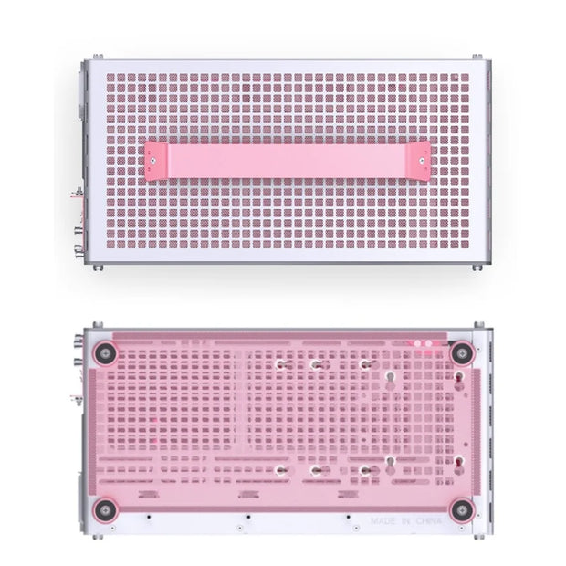 JONSBO Z20 Blossom Edition – 20L Pink & White M-ATX/ATX PC Case with Detachable Handle & USB-C Support