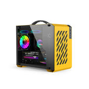 PowerTrain™ X200 MiniFlex – Portable M-ATX/ITX PC Case with USB-C, 240mm Water Cooling Support & Handheld Design
