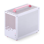 JONSBO Z20 Blossom Edition – 20L Pink & White M-ATX/ATX PC Case with Detachable Handle & USB-C Support