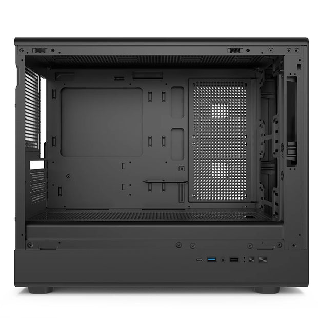 PowerTrain™ N1 VertiGlass M-ATX Gaming Case – Vertical Glass Side, 360mm AIO Support, 420mm GPU Clearance