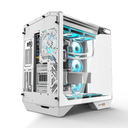 Darkflash DY470 StormGlass™ – ATX Gaming PC Case with Dual 360mm Water Cooling Support & 4 Pre-Installed ARGB Fans