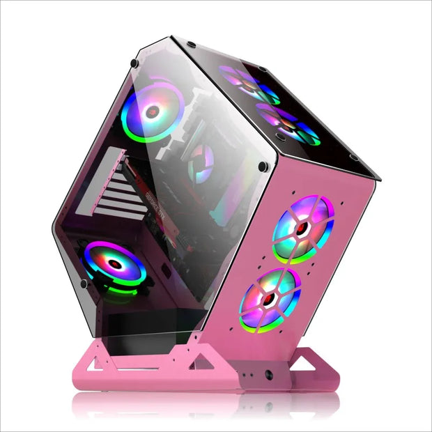 Gladiator OpenCore™ – E-Sports Water-Cooled Gaming Chassis with Tempered Glass Side Panel & Open-Frame Design